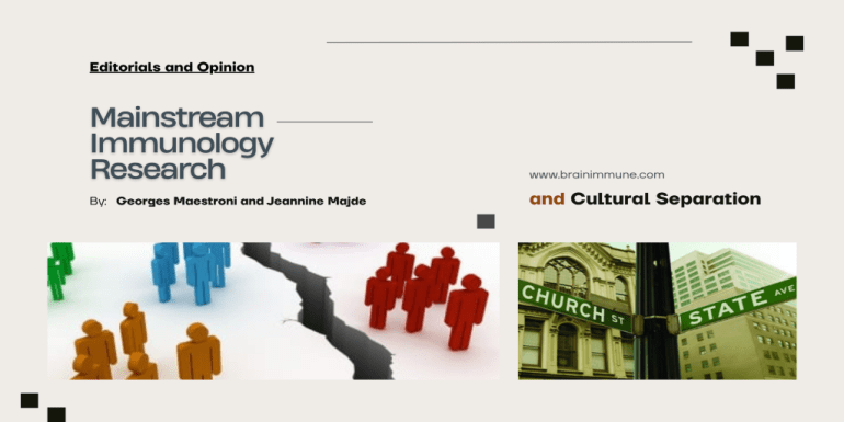 mainstream immunology and cultural separation update