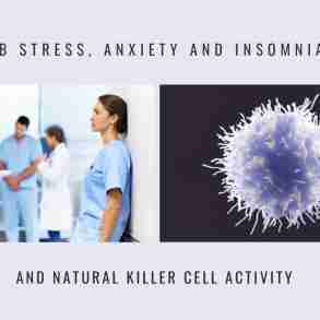 job stress anxiety insomnia natural killer cell activity