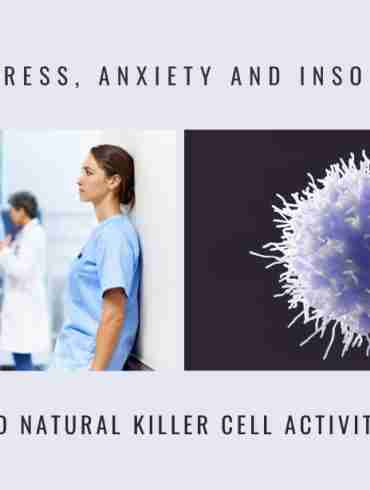 job stress anxiety insomnia natural killer cell activity